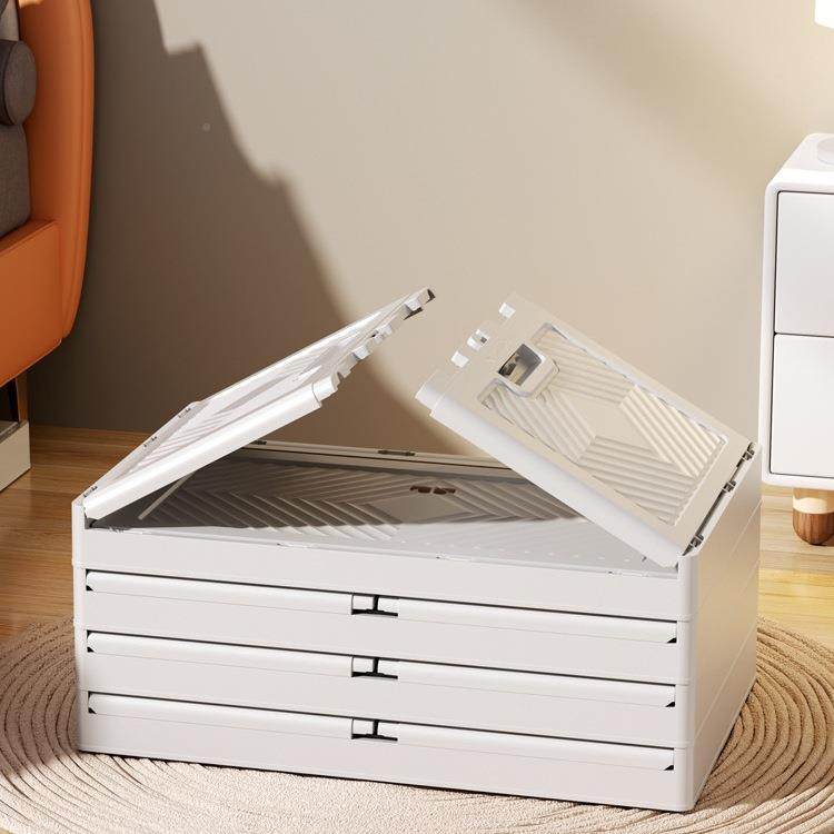 折叠收纳衣无品牌/箱服物被子柜收纳整理盒家用衣透明衣塑料箱子