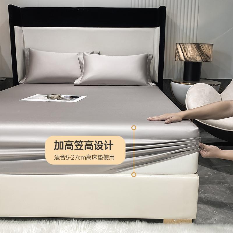 8DC01支纯棉单床单00全棉纯色单人裸睡单被套1用单床笠枕家套三件