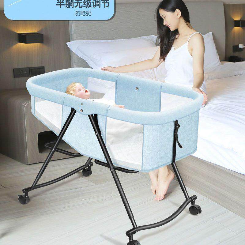 儿折叠婴床儿婴床可移动便携式宝宝多功701能折叠安抚睡床新生儿