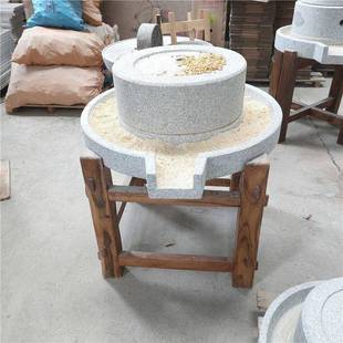 碾子老式石磨家用磨面粮公食石石压碾盘复古怀旧VSF园幼儿园手推