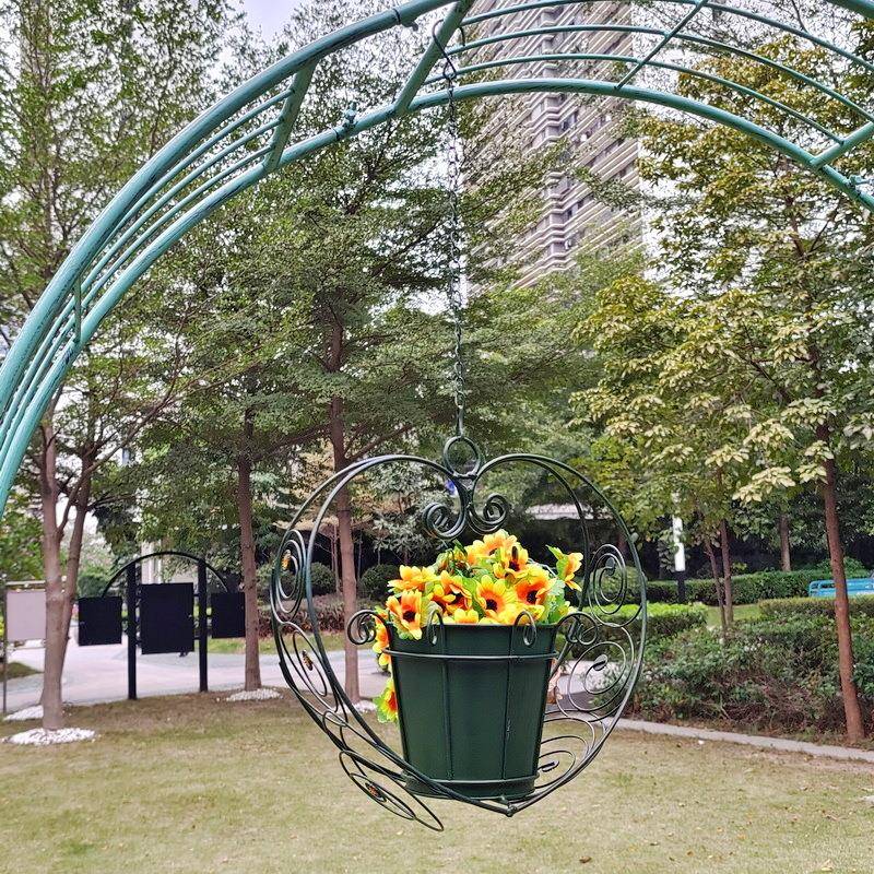 铁艺吊篮花盆悬挂式吊铁链挂秋千垂#056钩栽花绿植置物阳台庭盆院