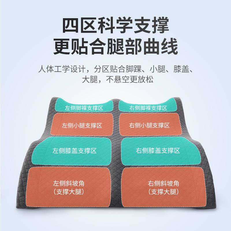 垫腿枕升级垫脚枕放脚床上睡觉减压靠垫孕妇抬腿抬高垫小腿垫