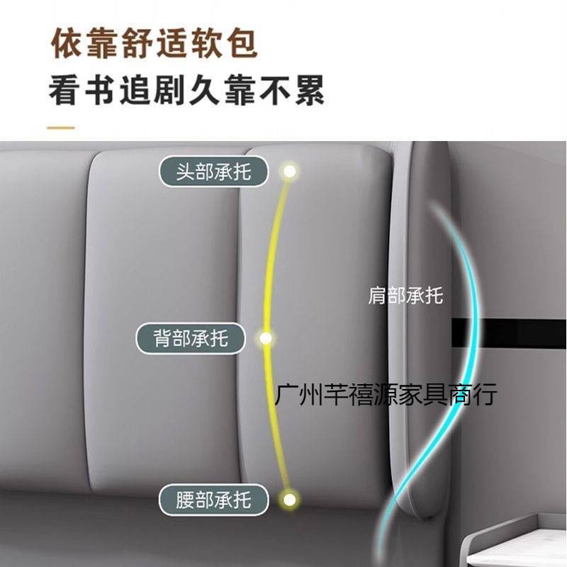 实木软包床头靠背落地超波2025新款轻奢现代网红超薄单买床屏靠背