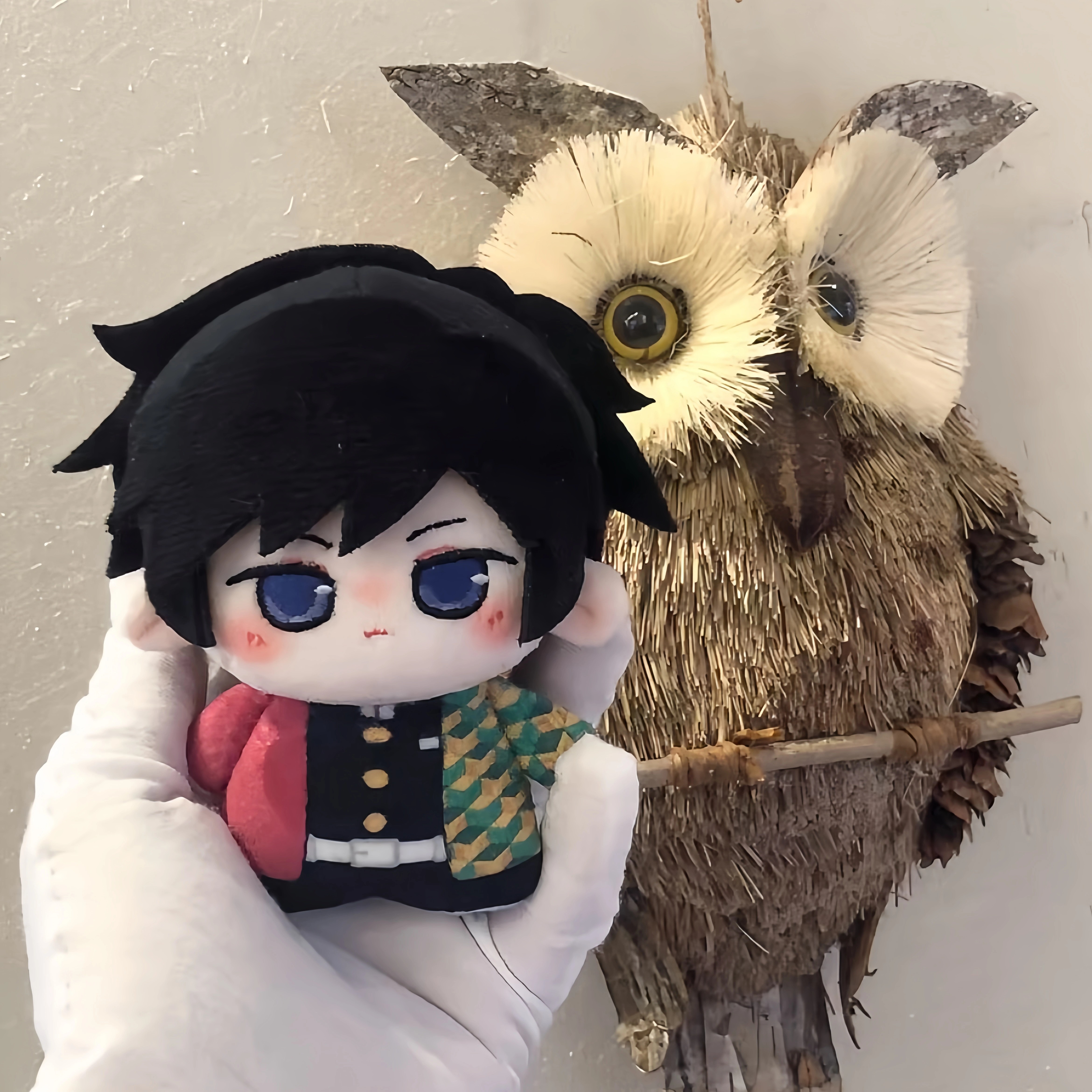 鬼灭之刃义勇印花体可爱棉花娃娃