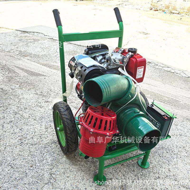 农用汽油机抽水泵滴灌带浇灌喷灌泵手推式风冷柴油自吸泵