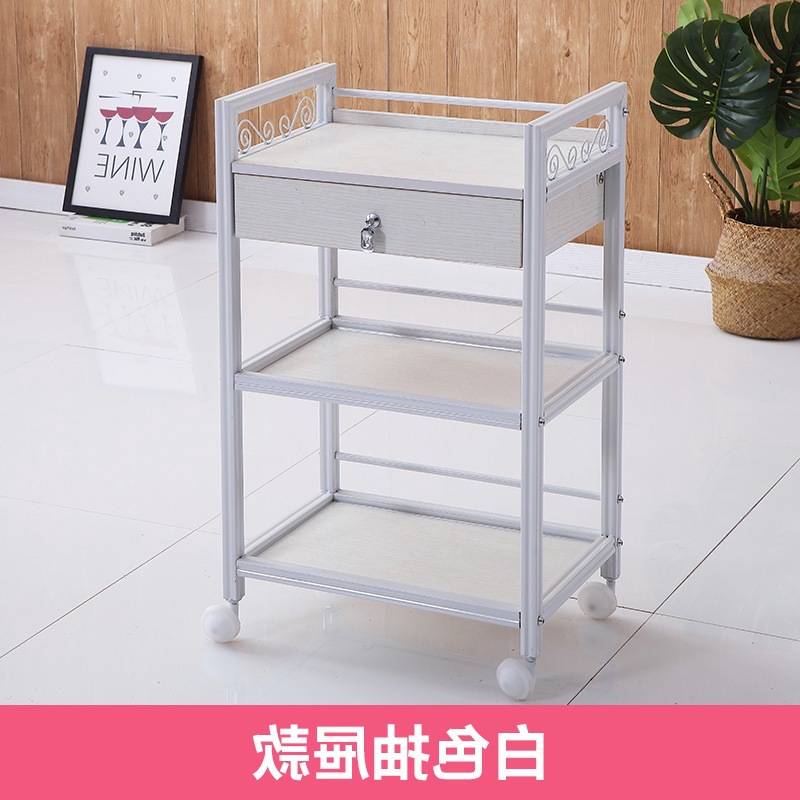 车院小推车三层美发架子理发店工具车柜子纹绣仪器置物架