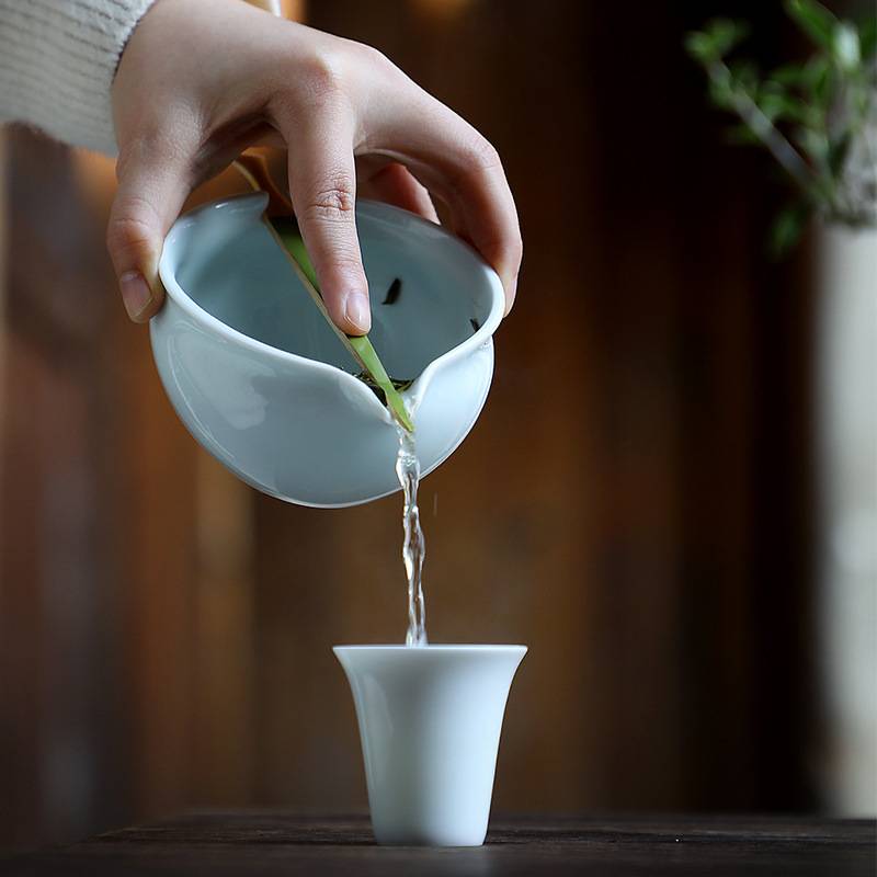 2023新款绿茶器陶瓷小茶罐密封罐陶瓷茶碗茶荷整套便携旅行小套装