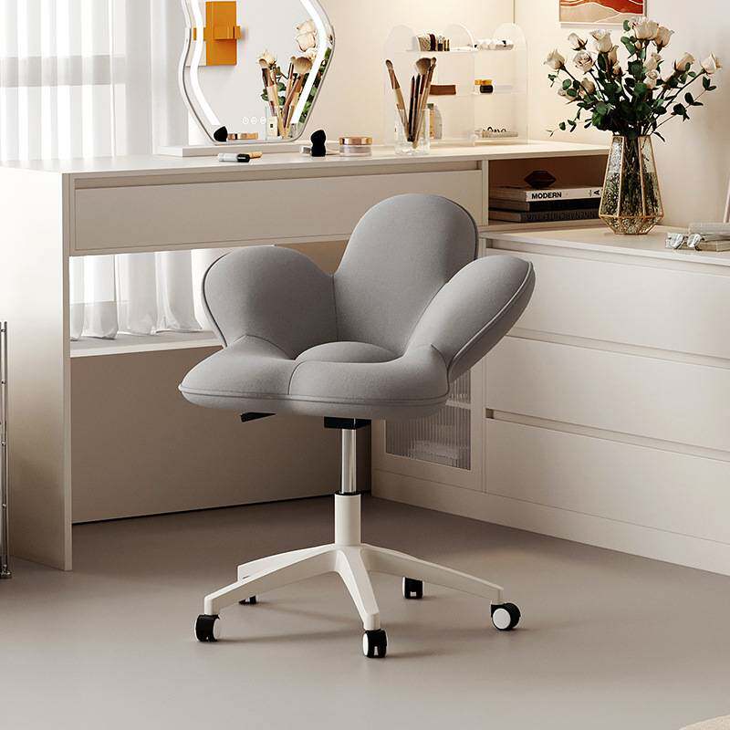 滑轮移动化妆椅女生卧室梳妆台椅子可旋转化妆凳子靠背升降梳妆凳