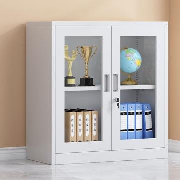 玻璃门展示柜资料柜办公文件柜储物柜带锁档案柜