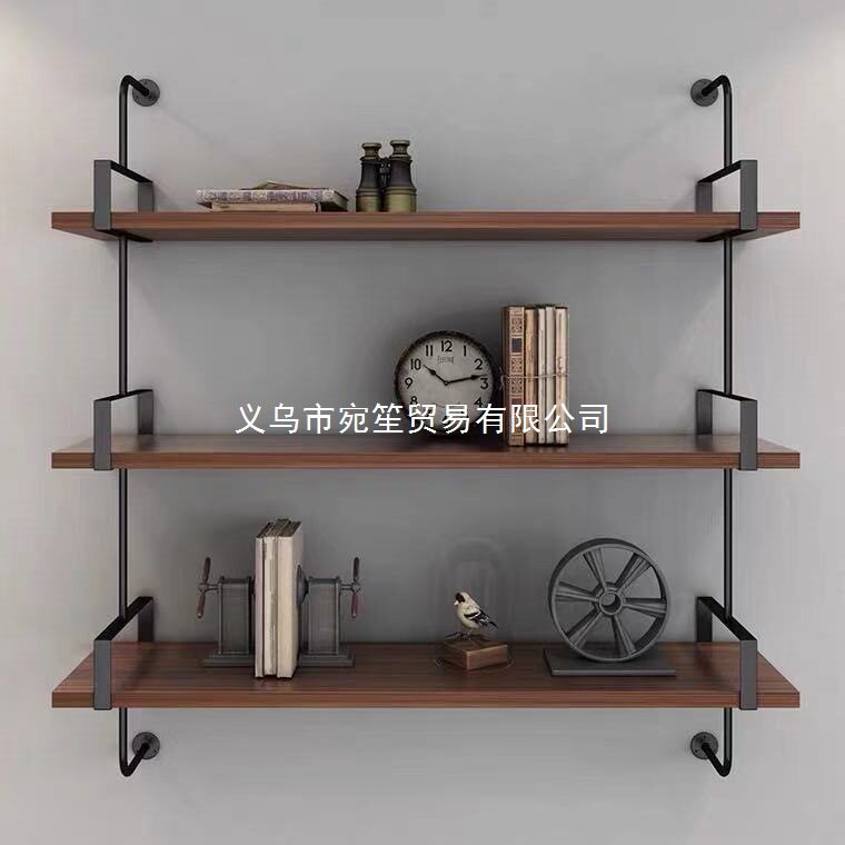 卧室铁艺壁挂墙壁墙面挂墙置物墙上书架墙架挂壁隔板层板壁柜