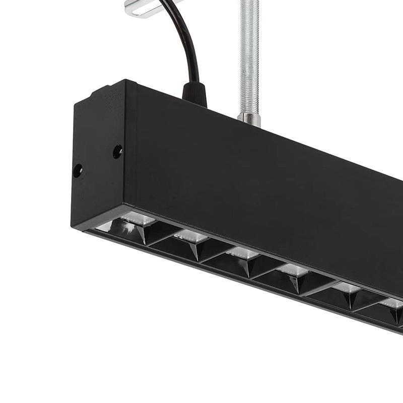 长条灯创意办公室吊灯健身房工作室轨道聚光灯商业吊灯方通款