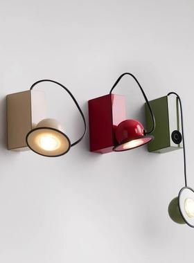 意大利Minibox磁吸壁灯复古中古客厅墙灯法式奶油风卧室床头壁灯