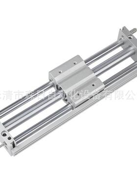 SMC型CY1S无杆气缸带导杆RMT10/20/25/32-100/200磁偶式MRU