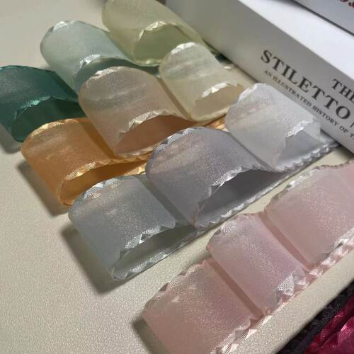 花边菱形色丁纯色雪纱带 蝴蝶结包装服饰辅料鉴鉴时尚织带