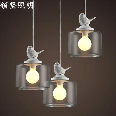 设计师美式乡村客厅灯餐厅卧室灯具麻雀小鸟吊灯艺术吊灯