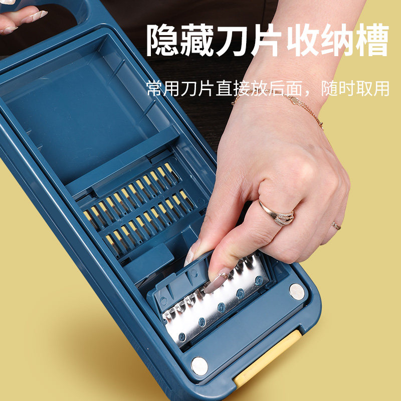 切菜神器削土豆切片器擦丝器插萝卜丝瓜刨丝器316不锈钢家用厨房