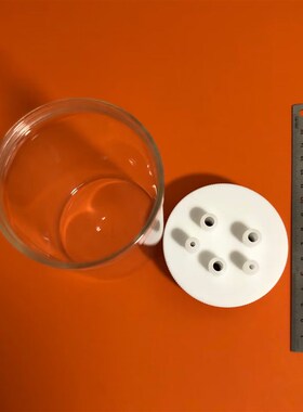 500ml密封电解槽 三电极电解池 3个6.2mm电极孔 2个3.1mm气孔