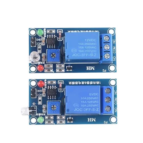 光敏二极管续电器模块 亮度光电光线检测传感器光控开关DC5V/12V