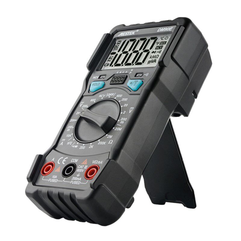 多功能全自动型智能全档位防烧便携式数字万用表1999计数DM90E