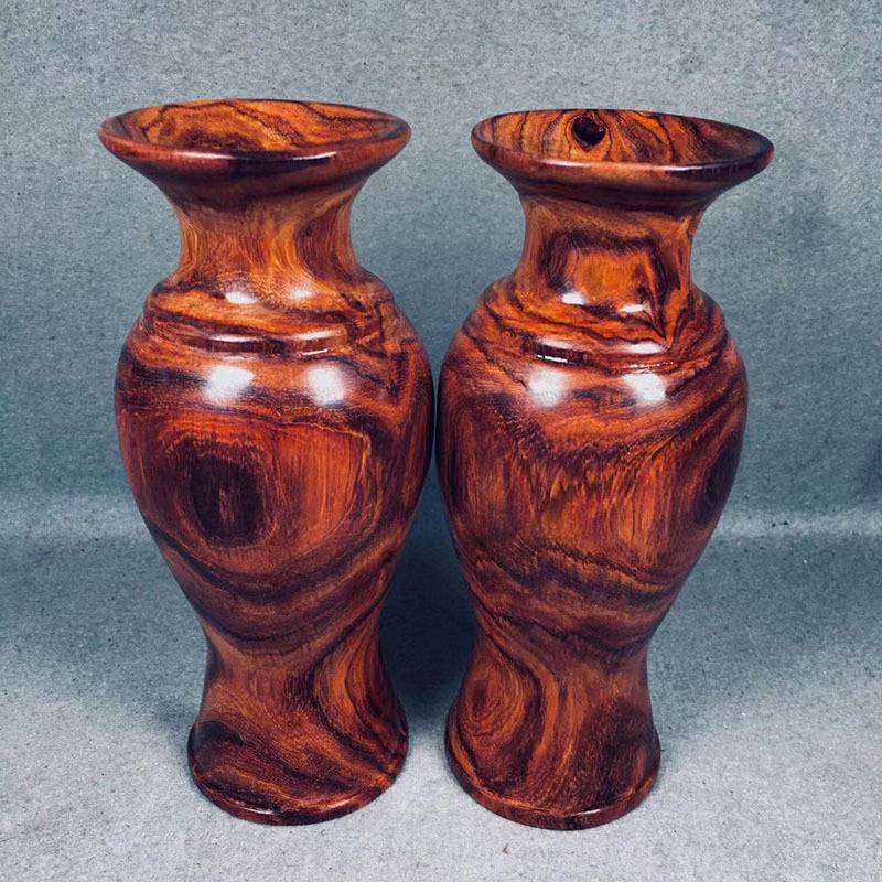 海南黄花梨鬼眼花瓶摆件天眼多多精品实木客厅玄关工艺品摆件收藏