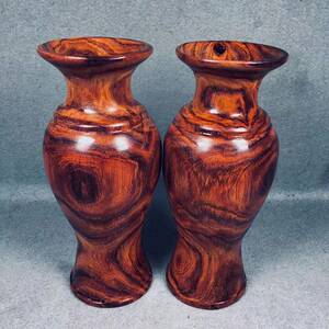 海南黄花梨鬼眼花瓶摆件天眼多多精品实木客厅玄关工艺品摆件收藏