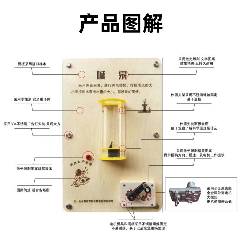 科技互动墙幼儿园小学壁挂式实木科学墙面玩具实验科技馆科普器材