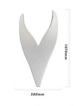 厂家直销V型Y形异型灯罩玉兰灯玉兰罩中华PP塑料户外路灯罩景观灯