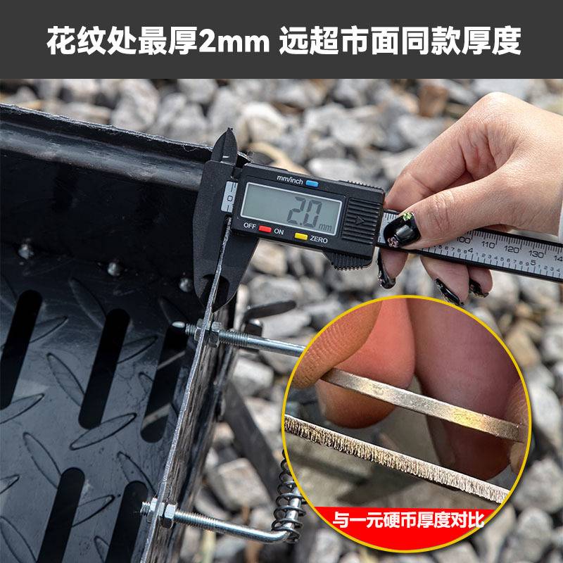 烧烤炉子家用烤肉串露营户外花纹钢摆摊加厚商用便携碳烤木炭架子