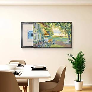 莫奈电表箱装 饰画现代简约梵高世界名画油画免打孔配电箱遮挡挂画