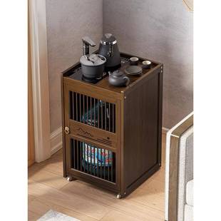 移动茶桌边柜客厅烧水壶一体储茶柜办公室茶桌客厅阳台边柜茶水台