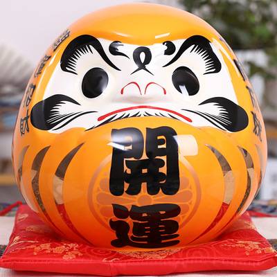 乐喵厂家直销福缘猫陶瓷存钱罐工艺品摆件公司店铺装饰达摩摆件