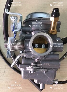 适用钻豹HJ125K-2A/3A国三GN125-2F D 锐爽EN125-3/E/F真空化油器