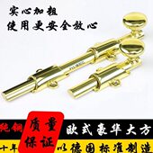纯铜明装 做旧仿古复古窗户门铜插销门插销古典半圆别墅门 插销欧式