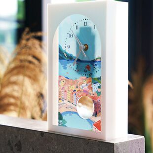 高端大气座钟客厅家用台式复古新中式简约风摆件钟表静音款