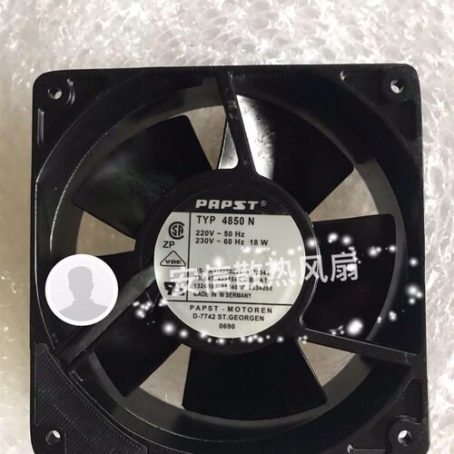 原装德国 ebm-papst TYP 4850N 12cm 220V 18W 金属扇叶 散热风扇