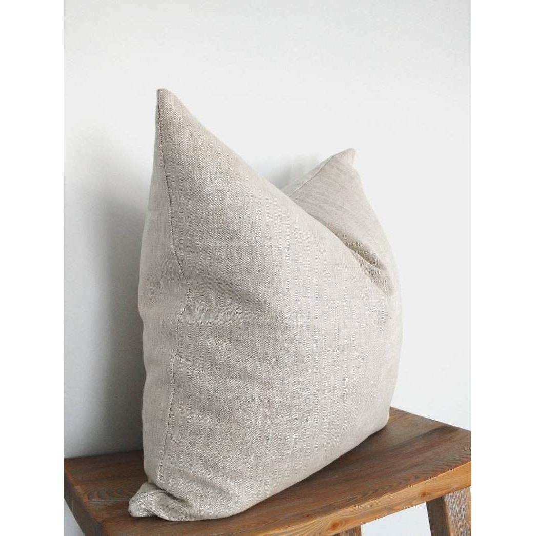 外贸方形加厚水洗亚麻麻布沙发办公汽车床上抱枕套靠垫套不含芯