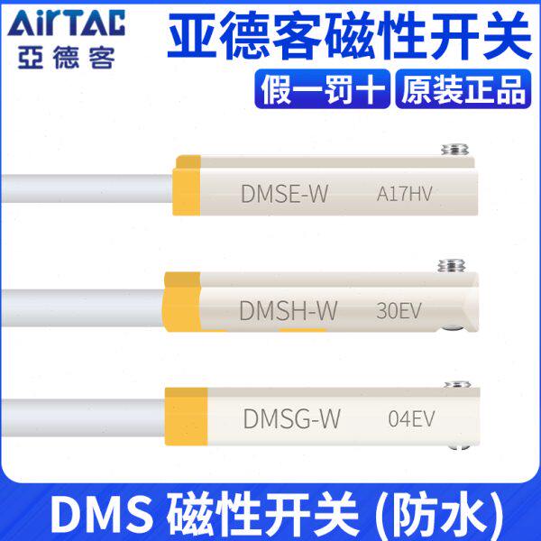 亚德客IP68级防水DMS电子两线磁性接近开关DMSG/DMSH/DMSE-020-W