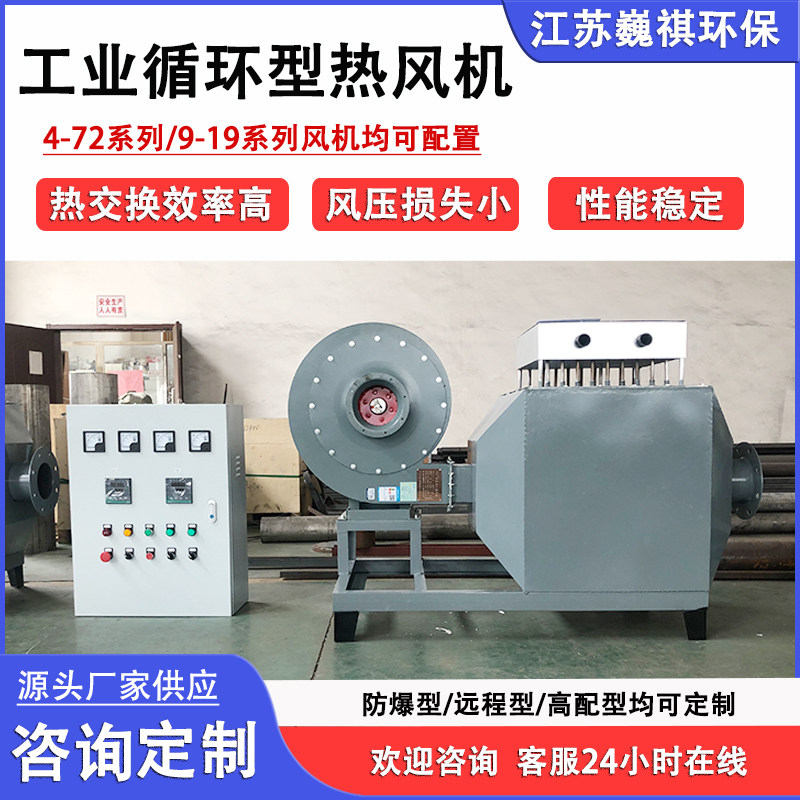 工业热风机30kw烤漆房热风机棉花药材烘干机循环风高温烘干热风机