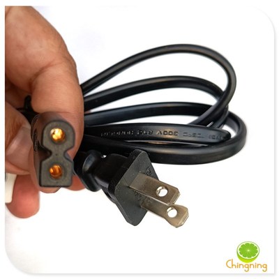 包邮2x18AWG 0.824平方 两芯8字DO头 300V HONGLIN 电源线 1.6米