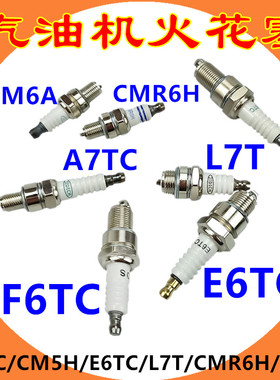 F6TC汽油发电机火花塞CM5H四冲程割草机L7T二冲程油锯CMR6H振平尺