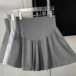 芭蕾风孕妇短裤女夏季薄款外穿小个子纯棉阔腿运动裤裙夏天内搭裤