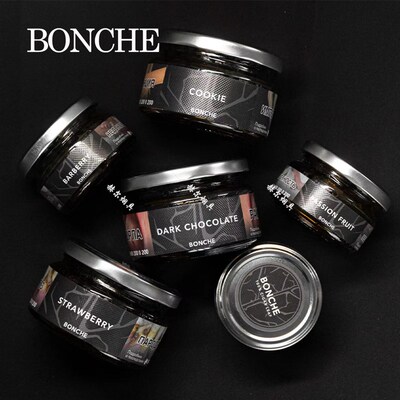 俄罗斯进口重度大烟雾120克阿拉伯水烟膏雪茄黑料 BONCHE SHISHA