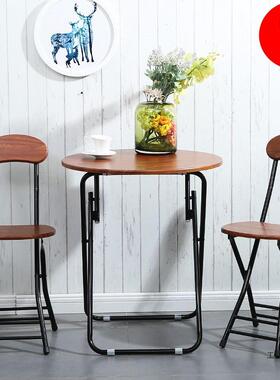 简易折叠桌桌椅组合小桌F5M57HT8便携餐桌摆摊家用吃饭桌子现代圆