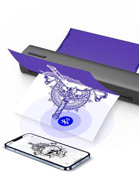 迷你热敏打印机无线白色C80/机可连手机打印t纹身打印A4 tatto po