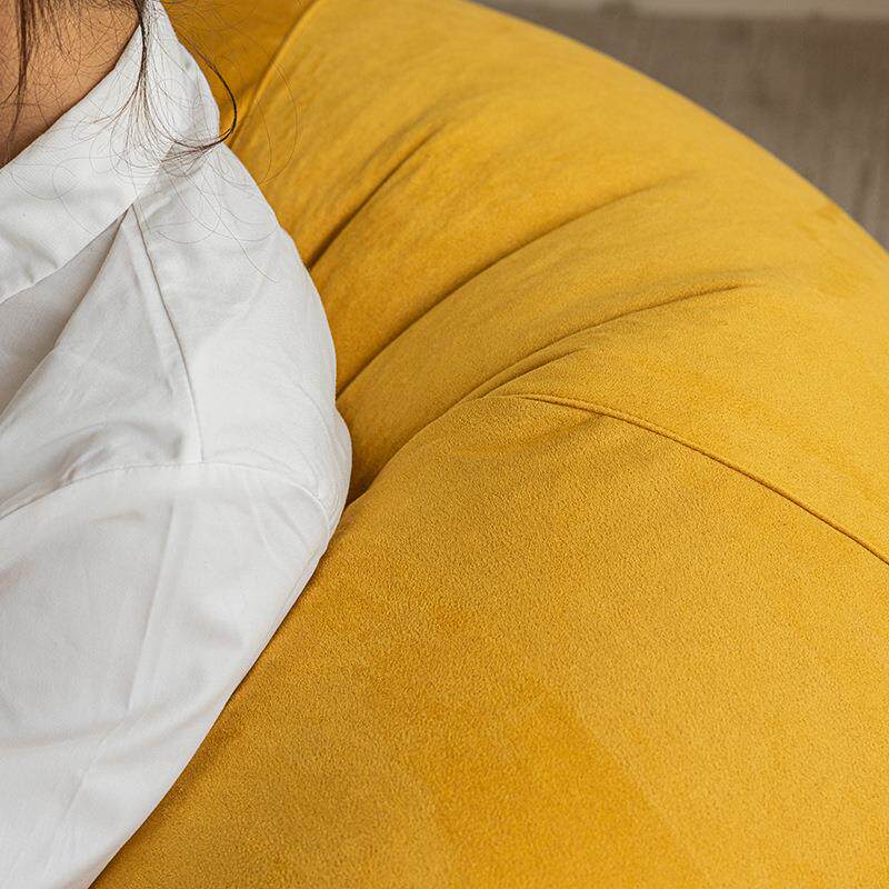 麂皮懒人沙发单人布艺沙发客麂皮绒懒台厅卧绒室阳包躺卧多能懒人