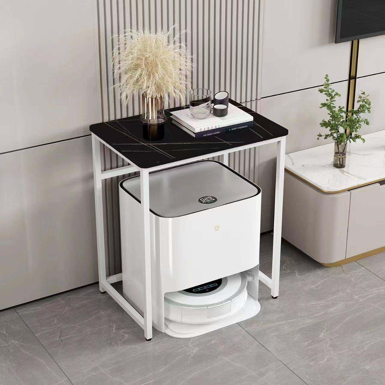 沙发008侧边角几轻奢扫厅大理石收纳架茶几桌子客拖地机器人置物