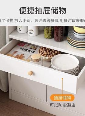 餐边柜家用茶水柜一体物柜靠墙大容量厨房橱QGS柜客储厅置物柜收纳柜