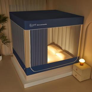 蚊帐家用202新款 室135x190HYkxrkks撑遮光床帘儿童防摔2卧米x2米