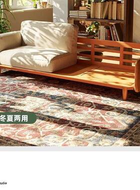 中古风实木沙发202新款现代简约客厅椅家排用72093小坐户5型直布艺沙发