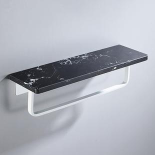 卫生间大理石收置大物架免洗钉浴室理石毛巾咨询架置物架纳架漱台